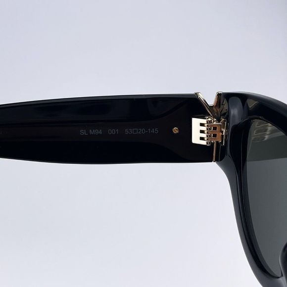 Saint Laurent SLM94 001 BRAND NEW Sunglasses Black Grey Cat Eye Women
